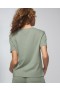  Beliebtestes Kurzarm-T-Shirt aus Baumwolle mit Tasche Clay Rose – Soma Damen