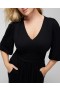  Weiches Jersey-Midi-BH-Kleid Schwarz – Soma Damen
