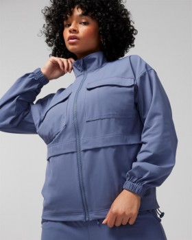  Soma Damen Pullover & Jacken – Tech Knit Jacke mit Reißverschluss vorne Schwarz