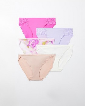  Vanishing Edge Mikrofaser- und Spitzenbikini 5er-Pack Basic Multi Pack | Damen Soma Panties